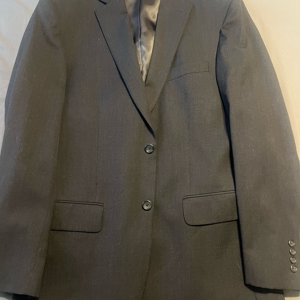 Pronto Uomo Black 3 Piece Wool Suit